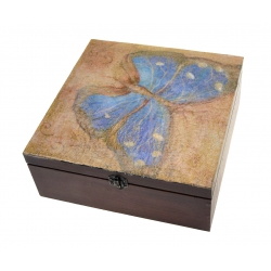 Pudełko ozdobne drewniane MOTYL 2