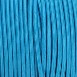 Kolorowy kabel w oplocie 2x0,75 niebieski