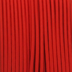 Kolorowy kabel w oplocie 2x0,75 czerwony
