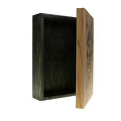 Pudełko ozdobne drewniane ręcznie zdobione SOWA