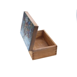 Pudełko ozdobne drewniane ŁĄKA 2