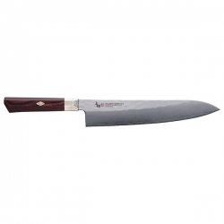 Mcusta Zanmai Gyuto 240mm Damast VG10 Red Pakka