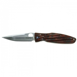 Mcusta nóż skladany 208mm VG10 Red Pakka Wood